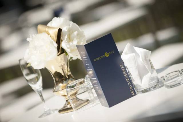 GoldenEye Menükarte bei Gala-Tisch