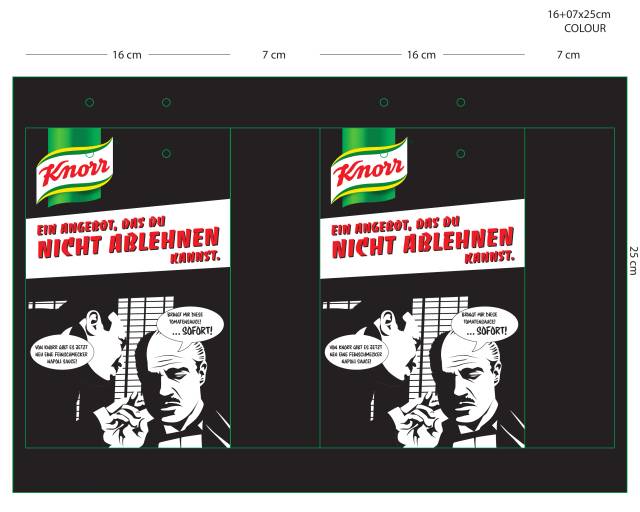 Knorr Tomatensauce Promotionverpackung