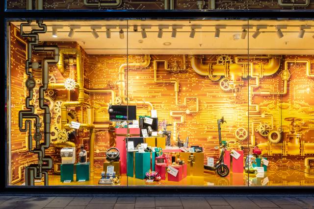 Gerngross Weihnachtswerkstatt Steampunk Detail