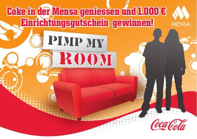 Coca-Cola Pimp My Room Gewinnspielplakat
