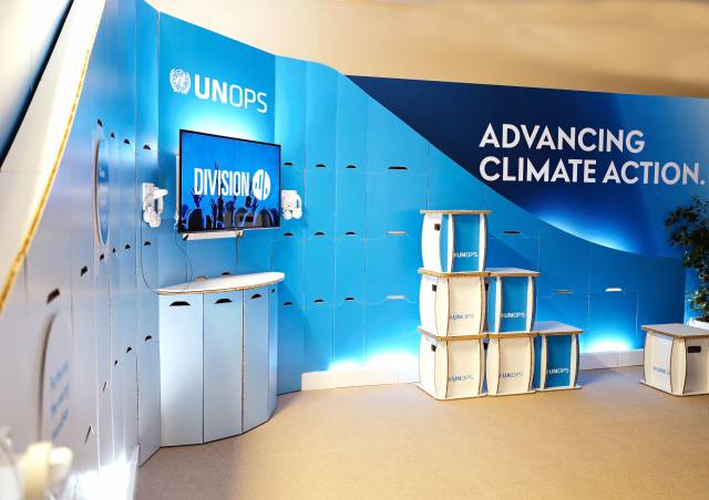 UNOPS Messestand realisiert COP