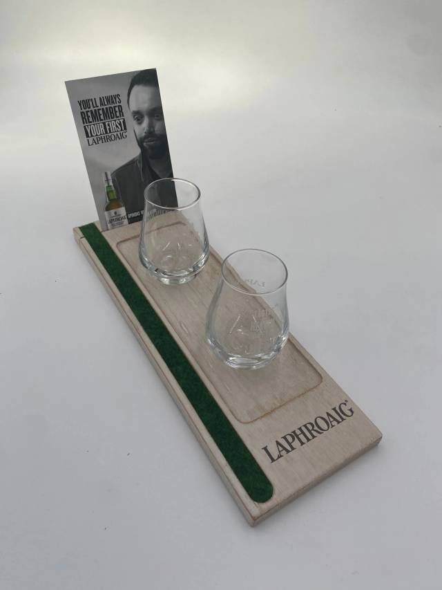 Laphroaig Whisky Verkostungstablett
