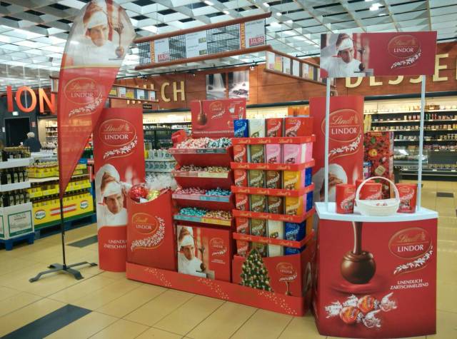 Lindt Lindor Supermarkt-Inselaktion