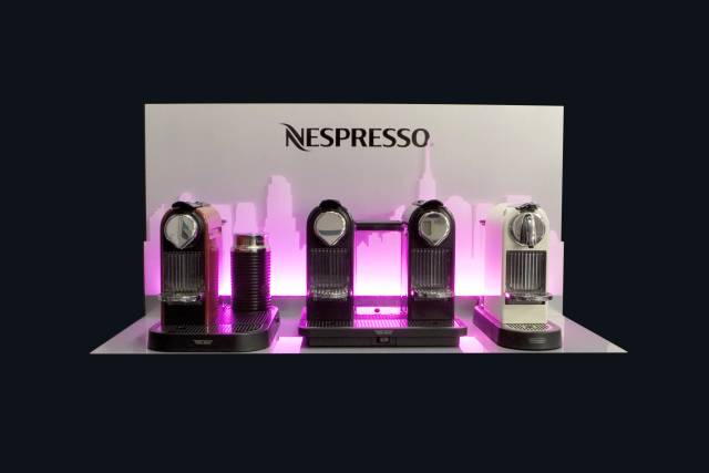 Nespresso Display frontal pink