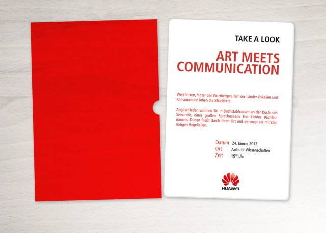 Huawei Art Meets Communication Einladung