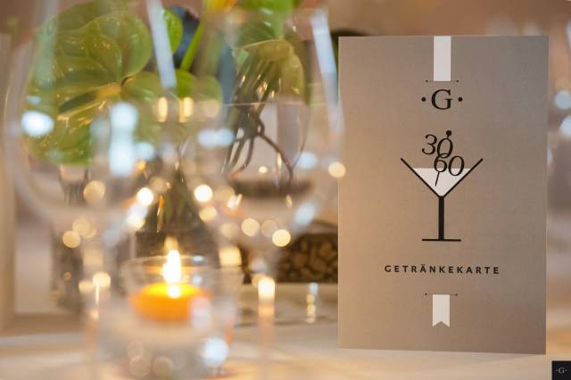Getränkekarte elegantes Restaurant Design
