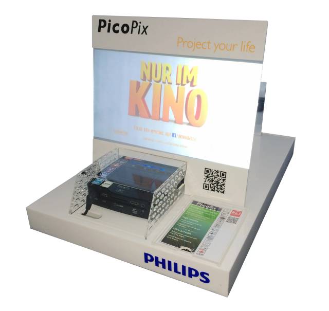 Philips PicoPix Display mit Kinomotiv