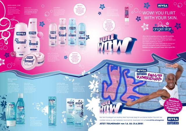 NIVEA Angel Star Doppelseiten-Anzeige