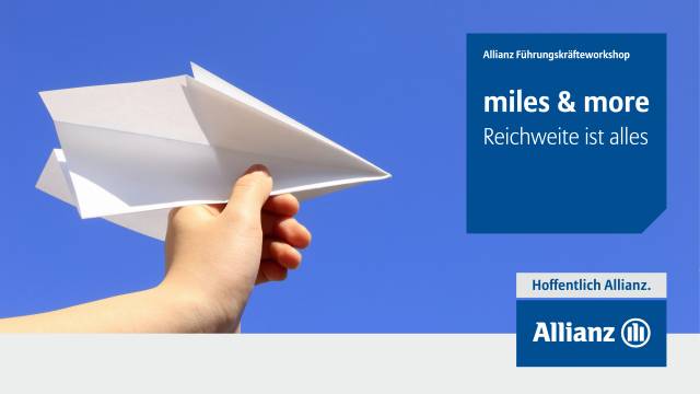 Allianz Führungskräfteworkshop miles & more