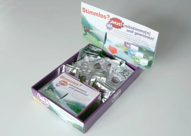 Isla Stimmlos Aktionsbox mit Produktproben