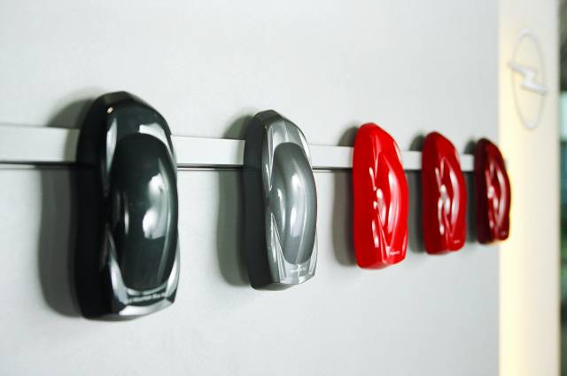 Opel Fahrzeugspiegel Farbmuster POS