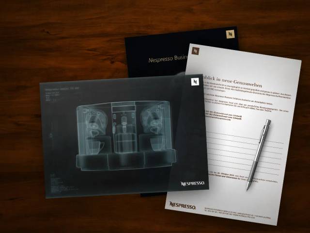 Nespresso Business Solutions Röntgen-Mailing Set