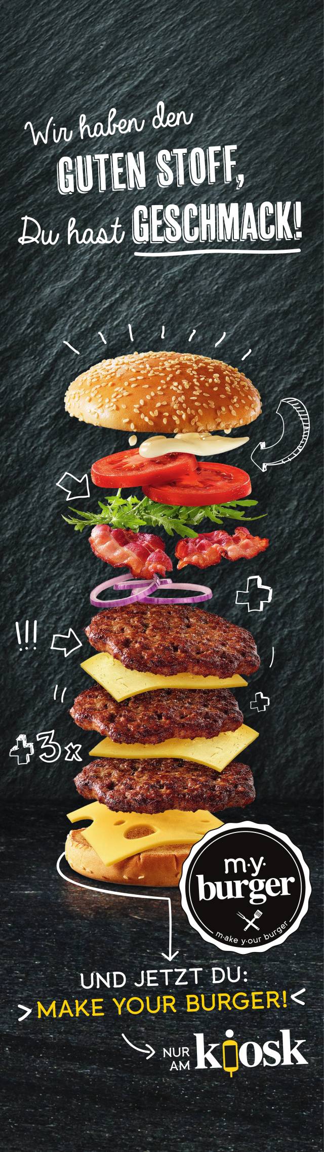 my burger Werbebanner kiosk