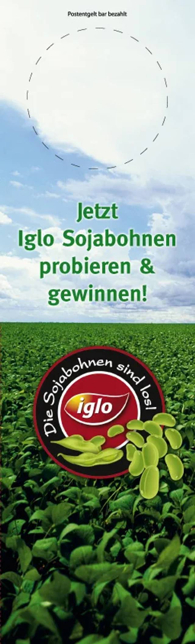 Iglo Sojabohnen Hochformat Banner
