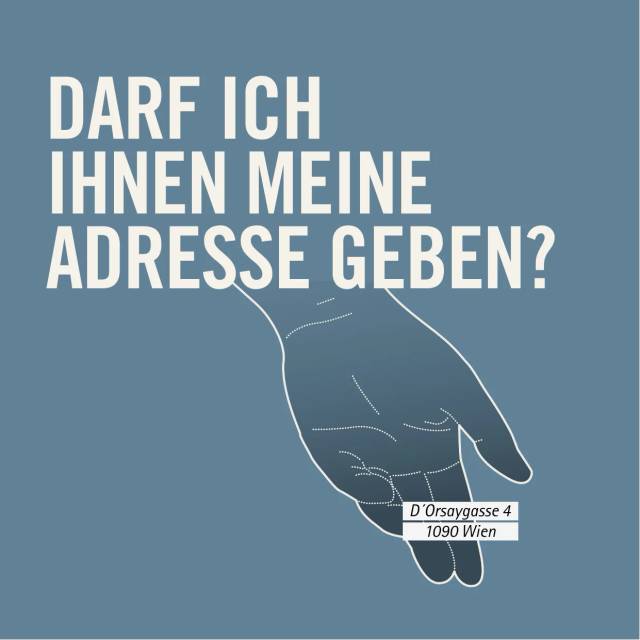 Einladungskarte mit Adress-Motiv Wien