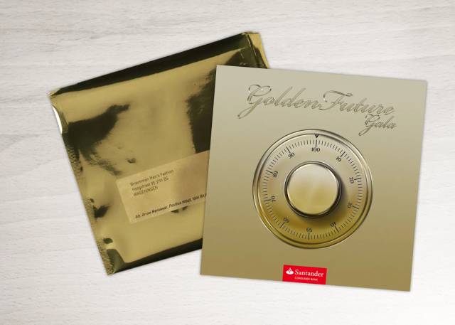 Santander Golden Future Gala Einladung