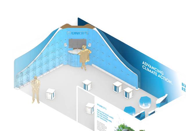UNOPS Messestand Konzept COP