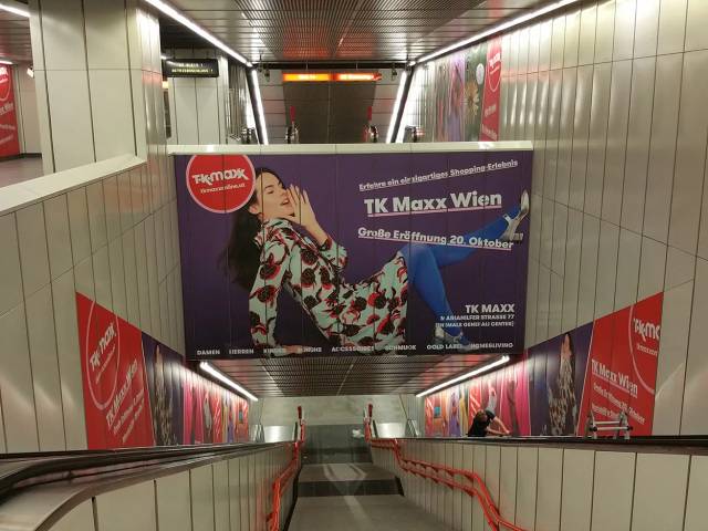TK Maxx Wien U-Bahn Station Kampagnenübersicht