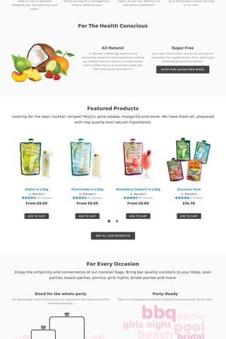 Blue Flamingo website front page