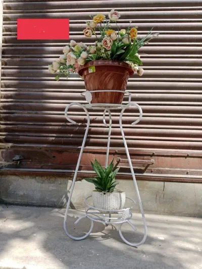 kalash design 2 pot holder white