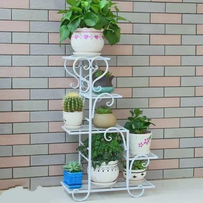 Waterfall Design 7 pot holder white