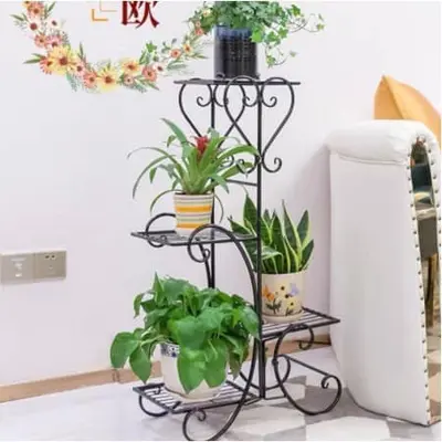 New C Design 4 pot holder black