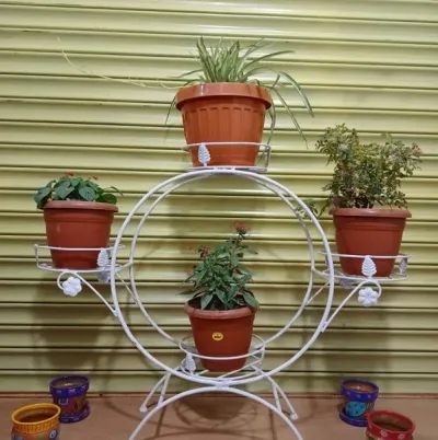 Drum Design 4 pot holder white