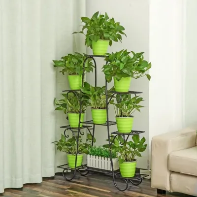 Gamala Stand 9 pot holder black