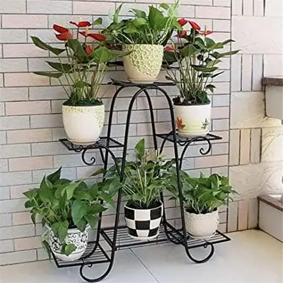 Gamala Stand 6 pot holder black