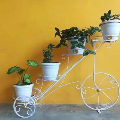 Cycle design 4 pot holder white