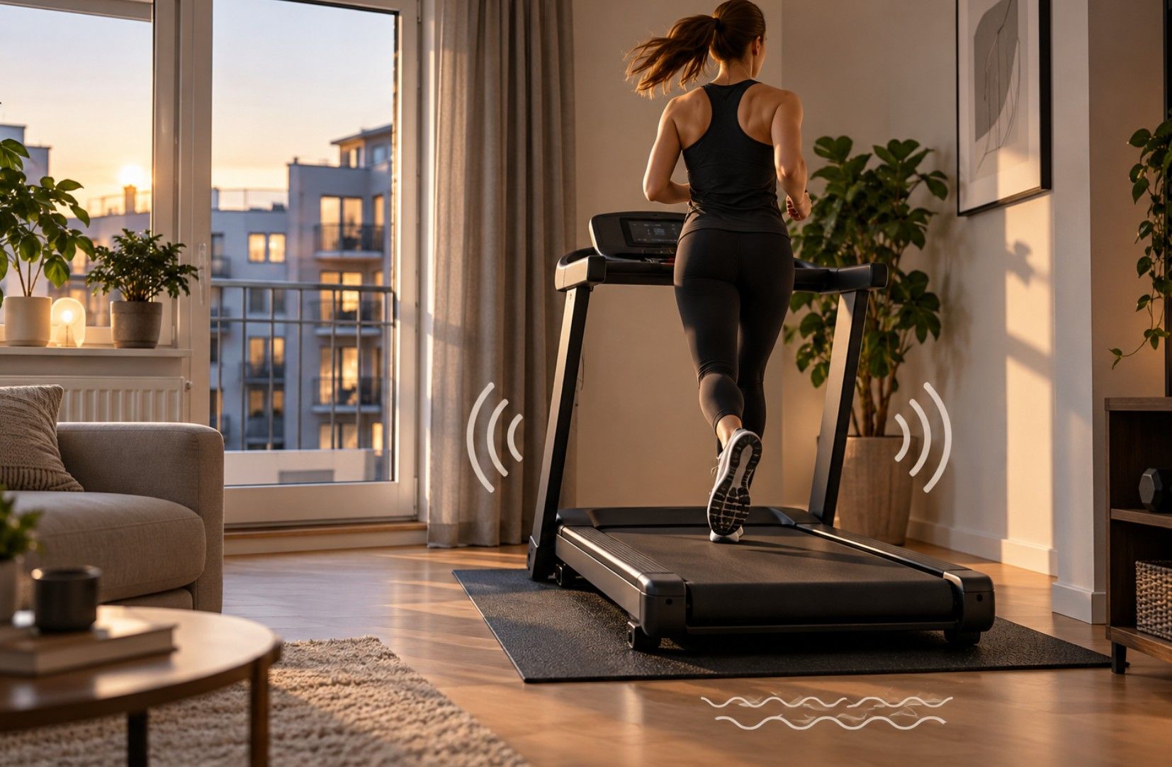 Löpband i lägenhet – ljud, vibrationer och plats