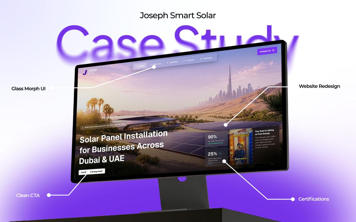Joseph Smart Solar website redesign case study