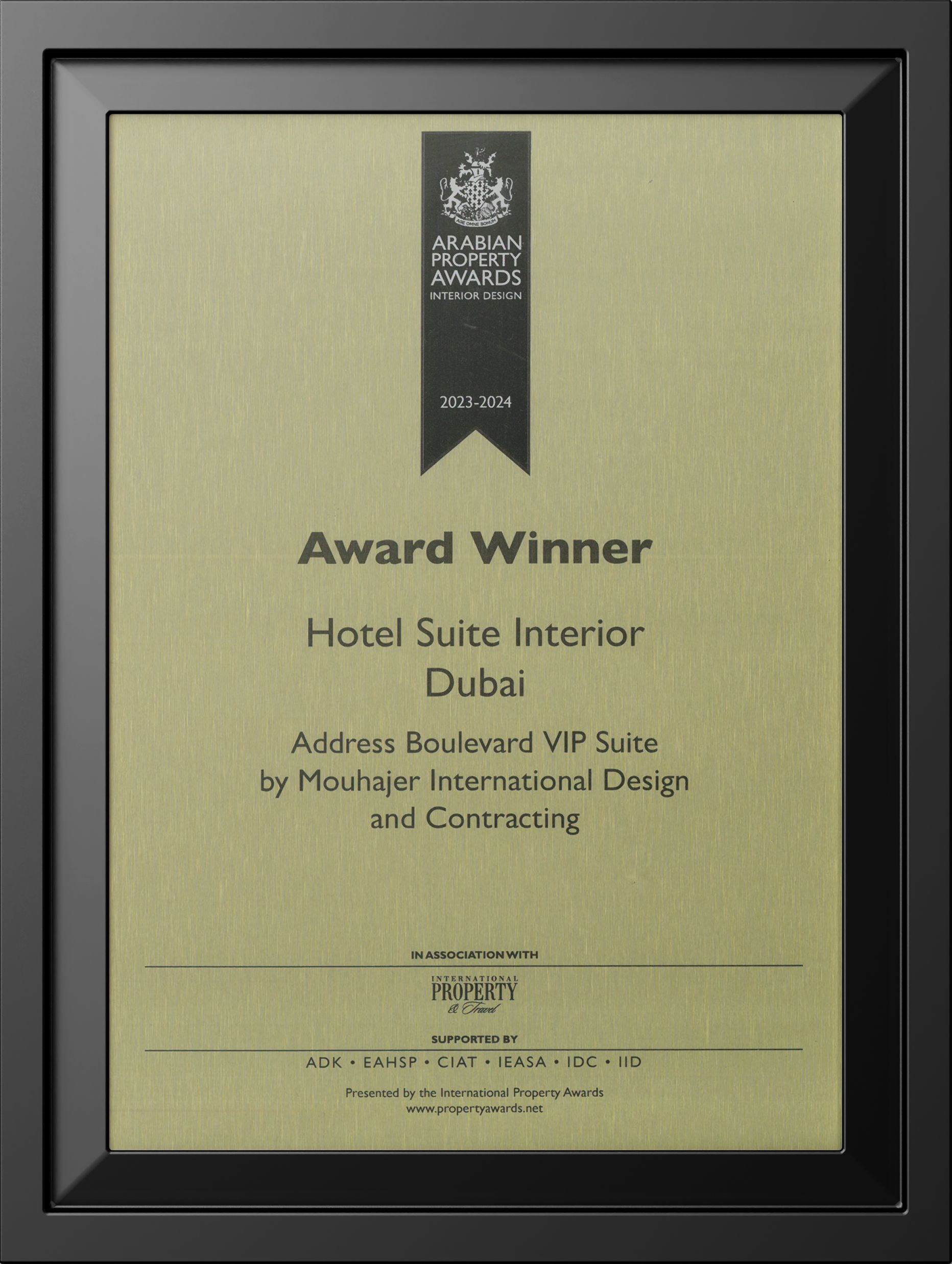 Award Winner for Hotel Suite Dubai