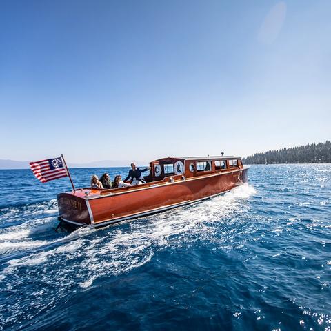 Boat ride through Lake Tahoe