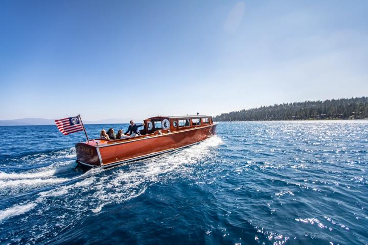 Boat ride through Lake Tahoe