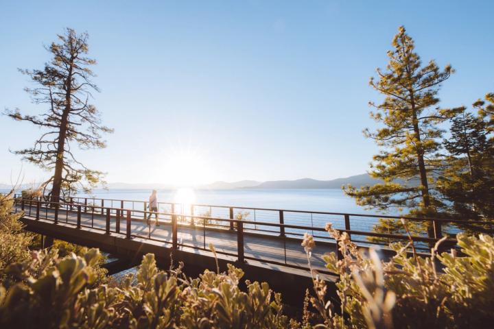 Hiking trail through Lake Tahoe