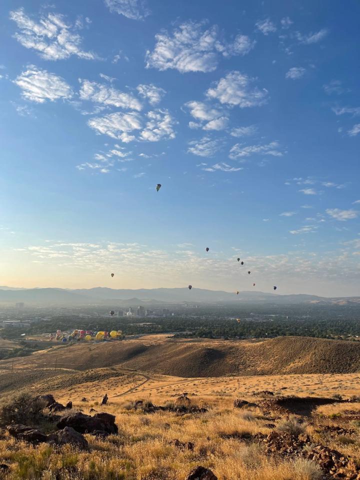 Views of the Great Balloon Race from Peavine