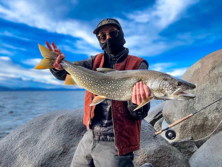 Mackinaw Trout caught in Lake Tahoe.