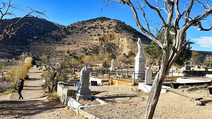 Silver Terrace Cemetery in Virginia City