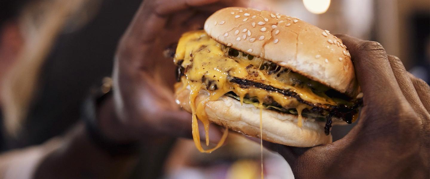 Cheeseburger from Inclined Burgers & Brews, a Lake Tahoe restaurant