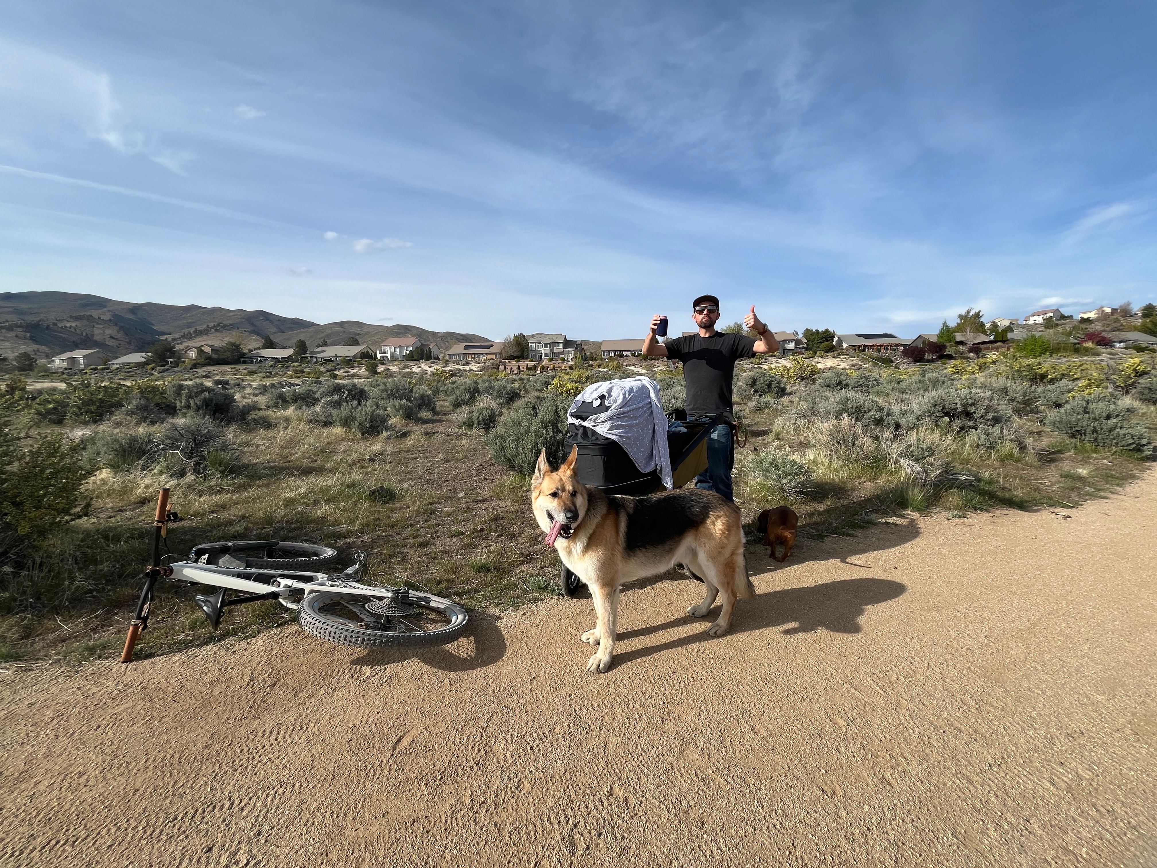 Mountain biking with family in Reno