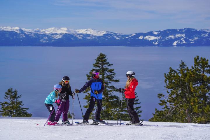 Skiing in Lake Tahoe near Incline Village