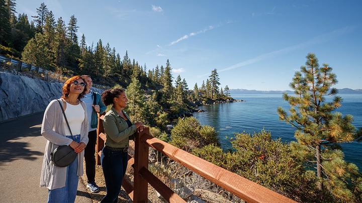 exploring Sand Harbor in Lake Tahoe
