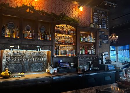 The bar at 1864 Tavern