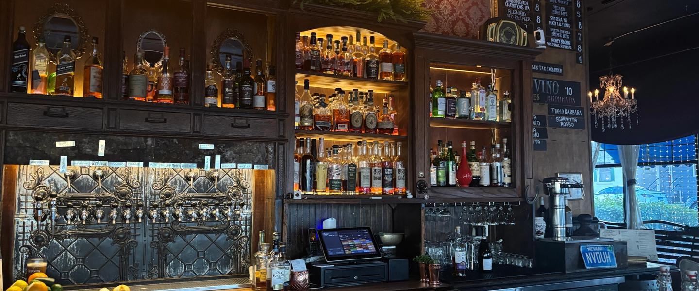 The bar at 1864 Tavern