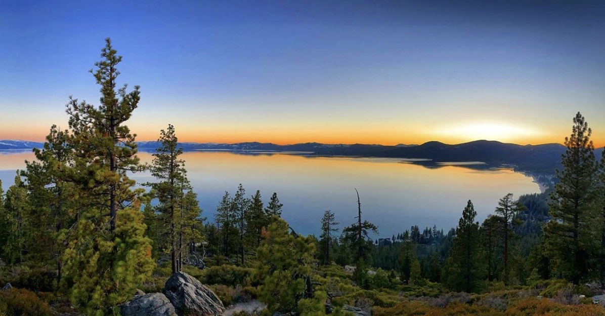 Landscape view of Lake Tahoe scenery