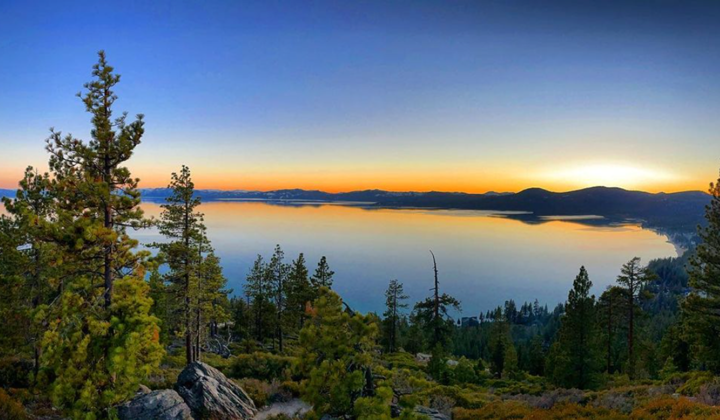 Landscape view of Lake Tahoe scenery
