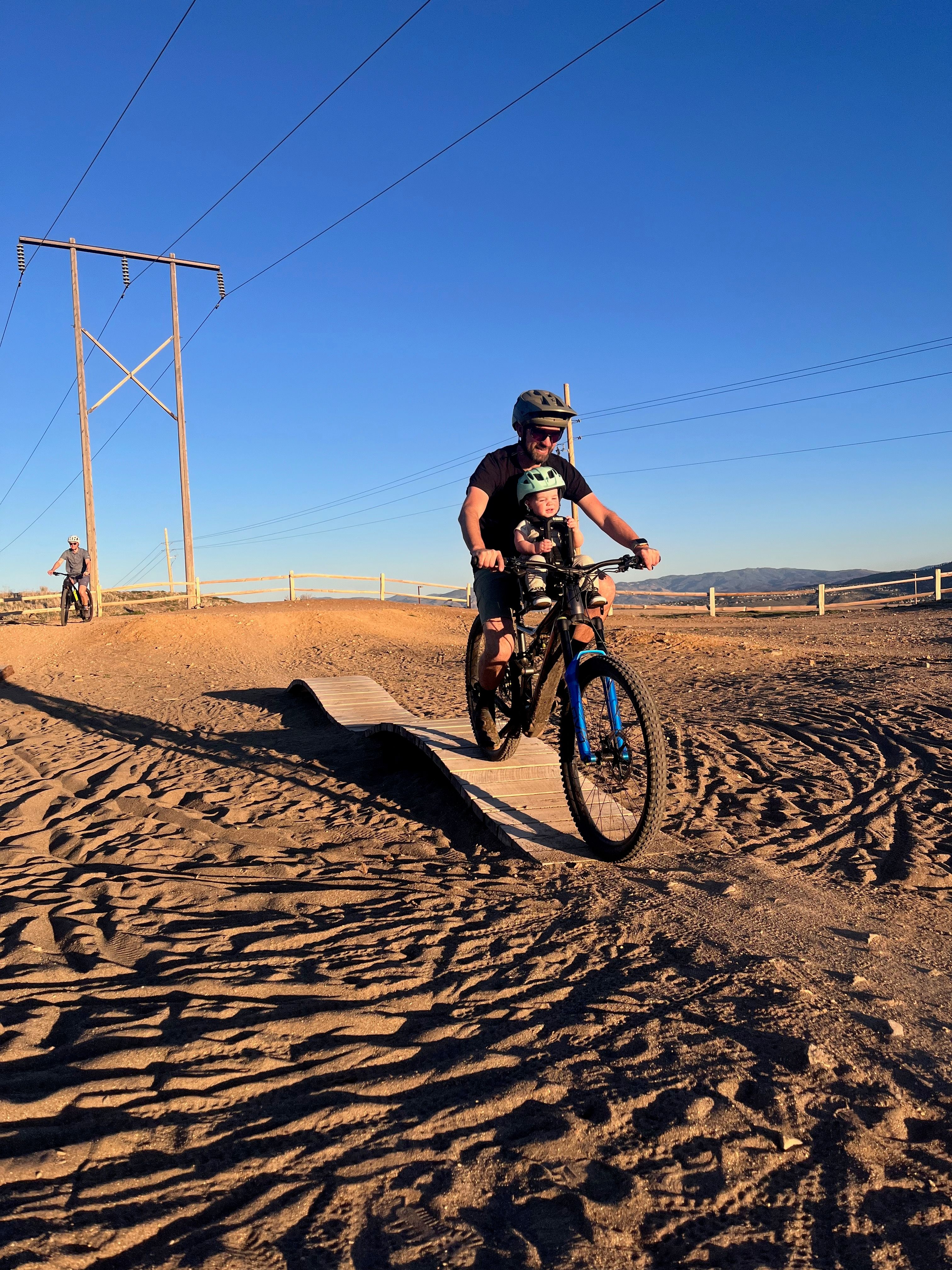 Family-friendly mountain biking path