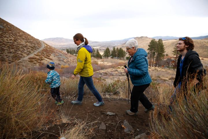 Hike through Kings Canyon Waterfall Trail in Carson City, Nevada
