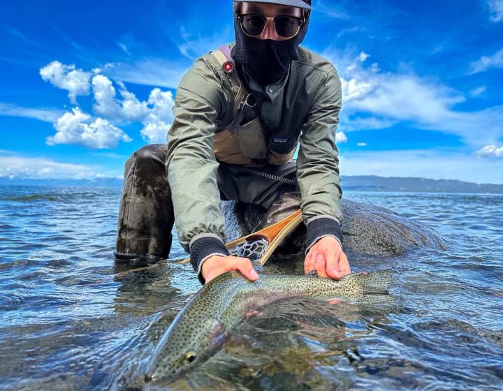 Fishing for Rainbow Trout in Lake Tahoe